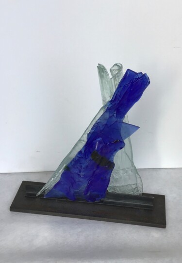 Sculpture intitulée "tango" par Joelle Gavin, Œuvre d'art originale, Verre