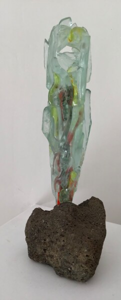Rzeźba zatytułowany „transparence” autorstwa Joelle Gavin, Oryginalna praca, Szkło