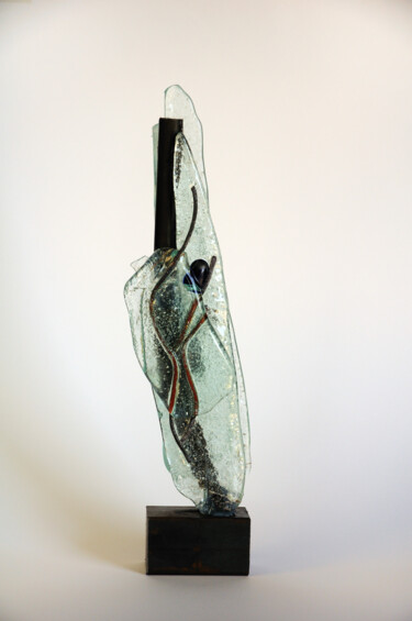 Sculpture titled "sculpture-verre mét…" by Joelle Gavin, Original Artwork, Other
