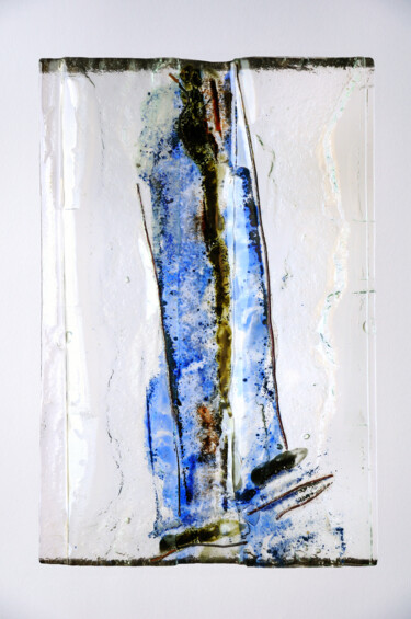 Sculpture titled "tableau-verre- l'eau" by Joelle Gavin, Original Artwork, Glass