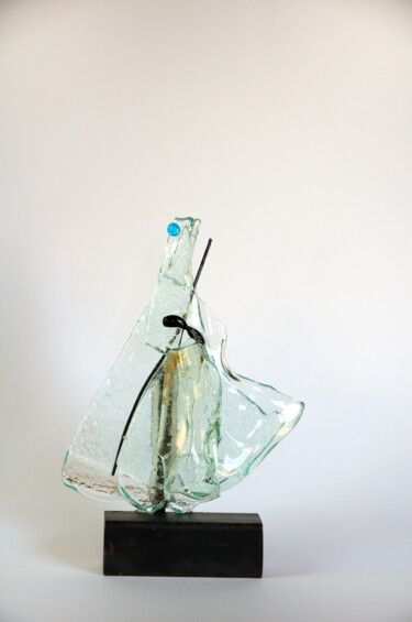 Sculpture titled "sculpture-verre-met…" by Joelle Gavin, Original Artwork