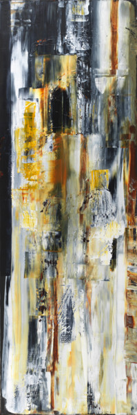 Картина под названием "Pulsion de vie 17" - Joelle Kem Lika, Подлинное произведение искусства, Акрил Установлен на Деревянна…
