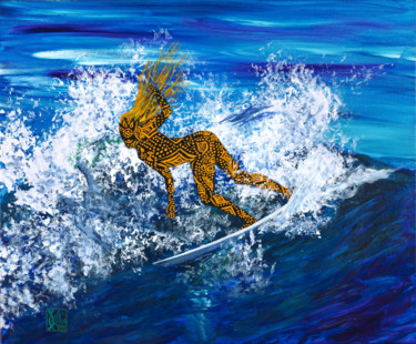 Fotografia intitolato "Dreamtime - Surfeus…" da Joelle Kem Lika, Opera d'arte originale, Fotografia digitale Montato su Allu…