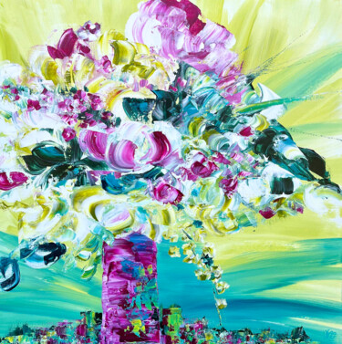 제목이 "Big Bang 20"인 미술작품 Joelle Kem Lika로, 원작, 아크릴 나무 들것 프레임에 장착됨