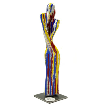 Skulptur mit dem Titel "Pop-Sil 1" von Joelle Laboue, Original-Kunstwerk, Terra cotta