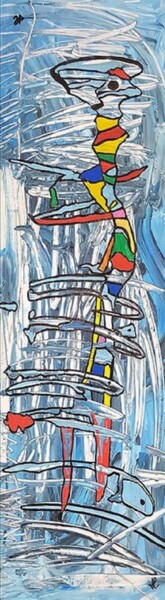 Pintura titulada "Tourbillon de vie" por Joelle Lagier, Obra de arte original, Acrílico