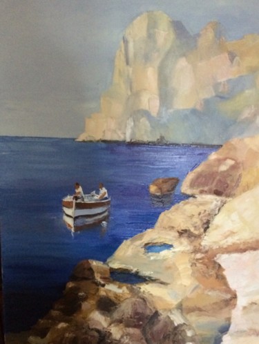 Painting titled "CAP SORMIOU" by Jam, Original Artwork, Oil