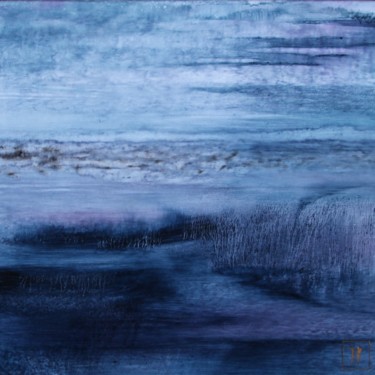 Peinture intitulée "Frisson dans le mar…" par Joëlle Rhode, Œuvre d'art originale, Huile Monté sur Carton