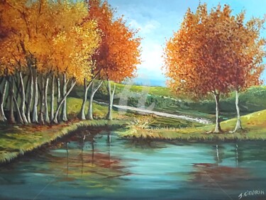Peinture intitulée "L'automne" par Joëlle Sieurin, Œuvre d'art originale, Acrylique