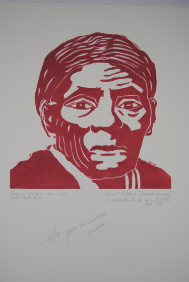 Dessin intitulée "Harriet Tubman" par Joëlle Butte-Hoiss, Œuvre d'art originale, Autre