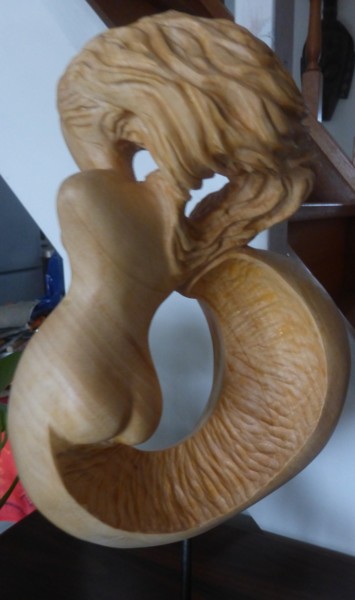 雕塑 标题为“Femme d'écume dos m…” 由Joelle Couderc, 原创艺术品, 木
