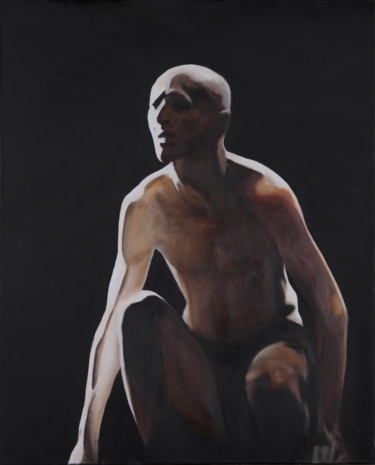 Pintura titulada "Butô" por Joëlle Possémé, Obra de arte original, Oleo Montado en Bastidor de camilla de madera