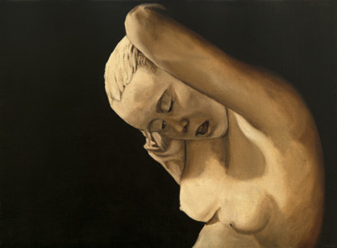 Peinture intitulée "Butô 11" par Joëlle Possémé, Œuvre d'art originale, Huile Monté sur Châssis en bois