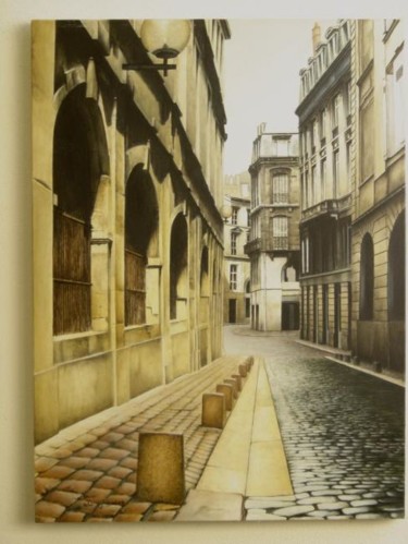 Peinture intitulée "Bordeaux, rue Neuve" par Joël Sintas, Œuvre d'art originale