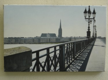 Peinture intitulée "Pont de pierre 11" par Joël Sintas, Œuvre d'art originale