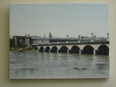 Peinture intitulée "Pont de pierre 13" par Joël Sintas, Œuvre d'art originale