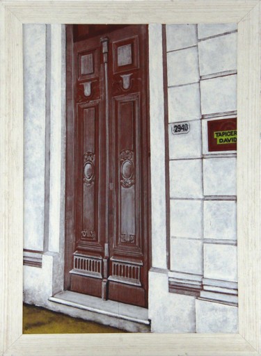 「PUERTA EN CALLE SAR…」というタイトルの絵画 José Mayerによって, オリジナルのアートワーク, アクリル