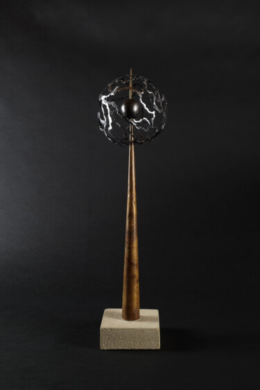 Sculpture intitulée "Poussière d'étoile" par Joey Brusquet, Œuvre d'art originale, Métaux