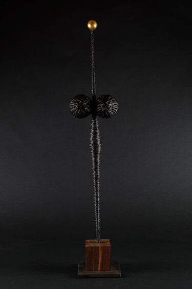 Sculpture intitulée "Femme noire" par Joey Brusquet, Œuvre d'art originale, Métaux