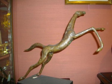 Sculpture intitulée "statu de cheval en…" par Jeff, Œuvre d'art originale
