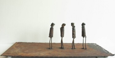 Skulptur mit dem Titel "Boys" von Johan Jonsson, Original-Kunstwerk