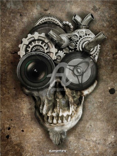 Arts numériques intitulée "Mécanique 2 (auto-p…" par Johann Kementaris, Œuvre d'art originale, Photo montage