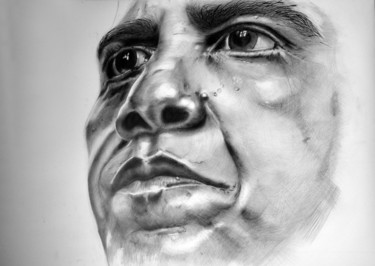 Рисунок под названием "Face 2" - Johann Krammer, Подлинное произведение искусства, Другой