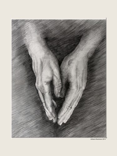 Drawing titled "Hands.jpg" by Johann Krammer, Original Artwork, Pencil
