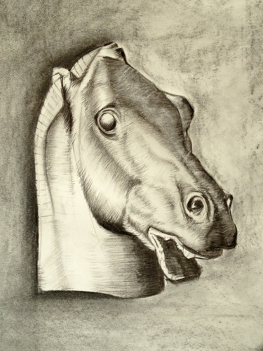 Σχέδιο με τίτλο "Charles Bargue Plat…" από Johann Krammer, Αυθεντικά έργα τέχνης, Κάρβουνο