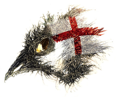 Arte digital titulada "Pandemi bird England" por Johann Sidlo, Obra de arte original, Pintura Digital