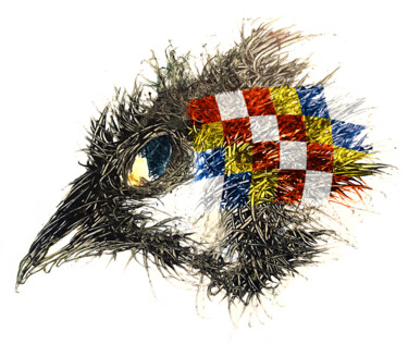Digital Arts titled "Pandemi bird Antwer…" by Johann Sidlo, Original Artwork, Digital Painting