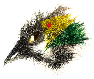 Arts numériques intitulée "Pandemi Bird Acre" par Johann Sidlo, Œuvre d'art originale, Peinture numérique