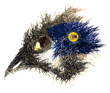 Digitale Kunst getiteld "Pandemi Bird Antofa…" door Johann Sidlo, Origineel Kunstwerk, Digitaal Schilderwerk