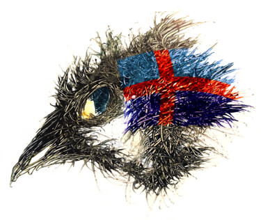 Digitale Kunst getiteld "Pandemi Bird Bohusl…" door Johann Sidlo, Origineel Kunstwerk, Digitaal Schilderwerk