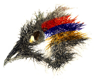 Digitale Kunst getiteld "Pandemi Bird Armeni…" door Johann Sidlo, Origineel Kunstwerk, Digitaal Schilderwerk