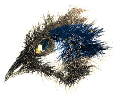 Digital Arts titled "Pandemi Bird Alaska" by Johann Sidlo, Original Artwork, Digital Painting