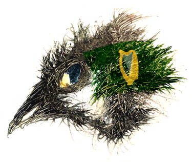 Arts numériques intitulée "Pandemi Bird Leinst…" par Johann Sidlo, Œuvre d'art originale, Peinture numérique