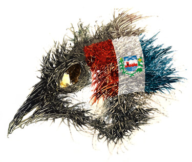 Digitale Kunst getiteld "Pandemi Bird Alagoas" door Johann Sidlo, Origineel Kunstwerk, Digitaal Schilderwerk