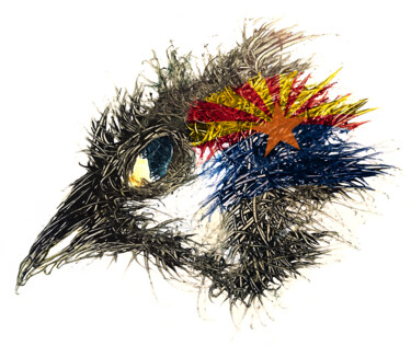 Arts numériques intitulée "Pandemi Bird Arizona" par Johann Sidlo, Œuvre d'art originale, Peinture numérique