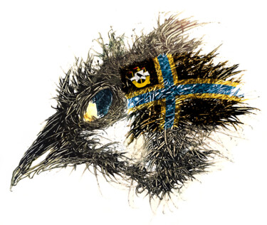 Digital Arts titled "Pandemi Bird Caithn…" by Johann Sidlo, Original Artwork, Digital Painting