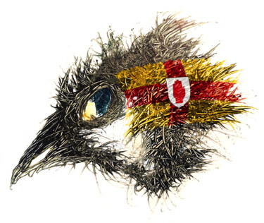 Arts numériques intitulée "Pandemi Bird Ulster" par Johann Sidlo, Œuvre d'art originale, Peinture numérique