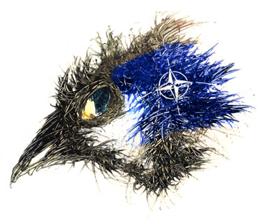 Arts numériques intitulée "Pandemi Bird Nato" par Johann Sidlo, Œuvre d'art originale, Peinture numérique