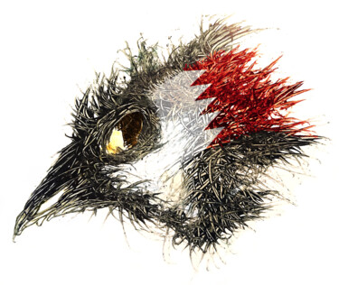 Digital Arts titled "Pandemi Bird Bahrain" by Johann Sidlo, Original Artwork, Digital Painting