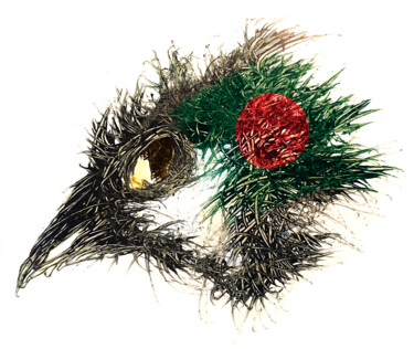 Digital Arts titled "Pandemi Bird Bangla…" by Johann Sidlo, Original Artwork, Digital Painting