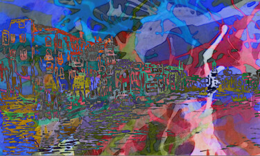 Цифровое искусство под названием "Venedig" - Johann Sidlo, Подлинное произведение искусства, Цифровая живопись