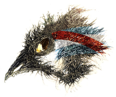 Digital Arts titled "Pandemi Bird Entre…" by Johann Sidlo, Original Artwork, Digital Painting