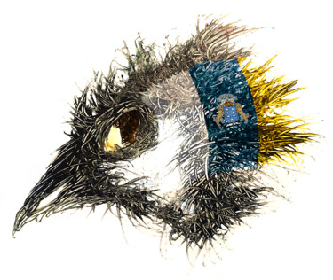 Digital Arts titled "Pandemi Bird Kanari…" by Johann Sidlo, Original Artwork, Digital Painting