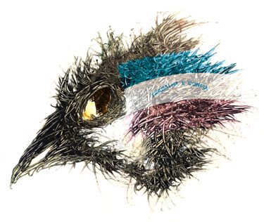 Digitale Kunst getiteld "Pandemi Bird Espíri…" door Johann Sidlo, Origineel Kunstwerk, Digitaal Schilderwerk