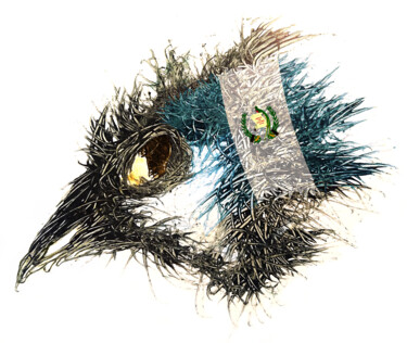 Arts numériques intitulée "Pandemi Bird Guatem…" par Johann Sidlo, Œuvre d'art originale, Peinture numérique