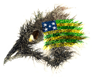 Digital Arts titled "Pandemi Bird Goiás" by Johann Sidlo, Original Artwork, Digital Painting